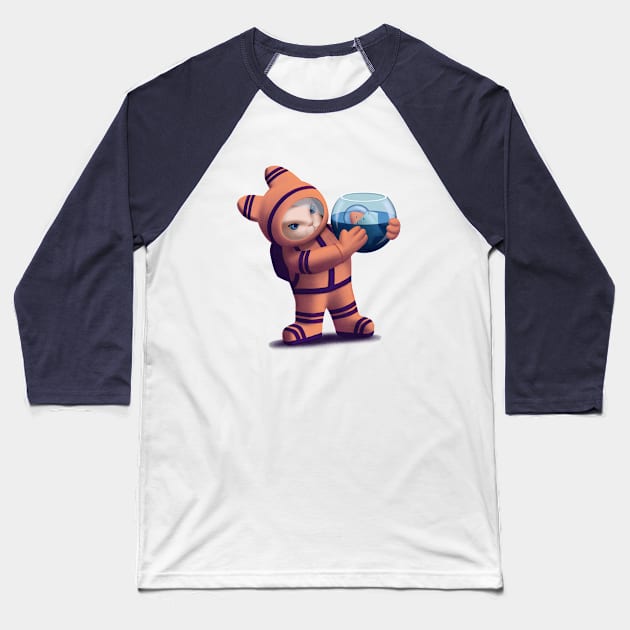 The Little Astronauts Baseball T-Shirt by JoanTatley